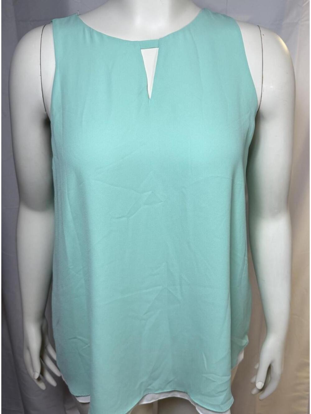 Women's Cremieux Sleeveless lined blouse zipper back size large